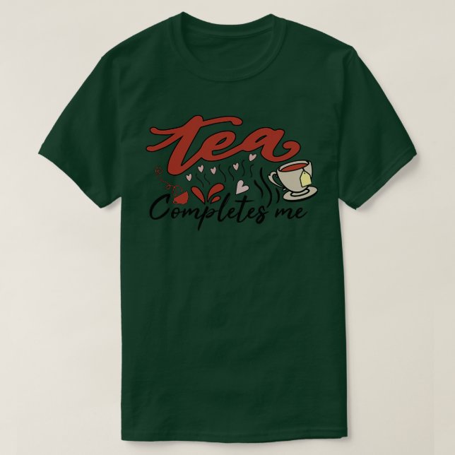 Camiseta El té me completa 1 (Diseño del anverso)