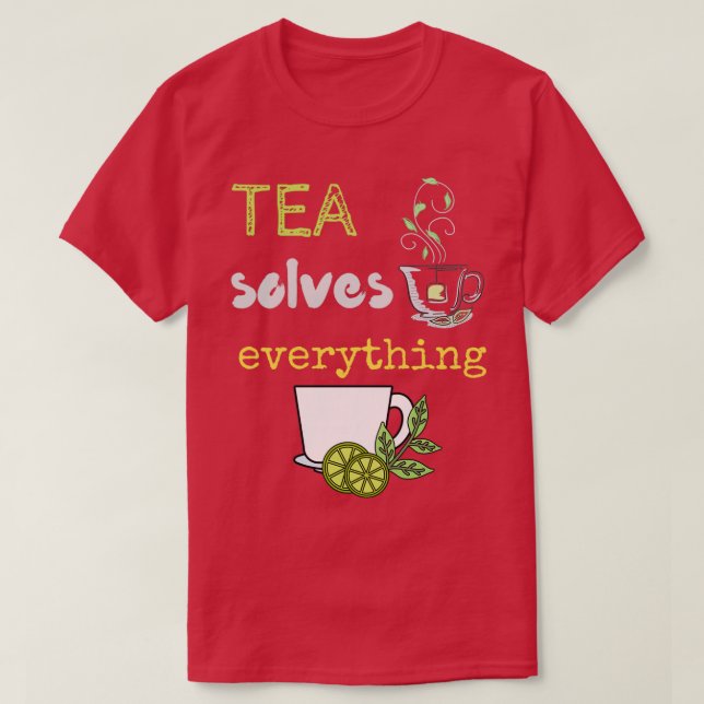 Camiseta El té resuelve todo 83 (Diseño del anverso)