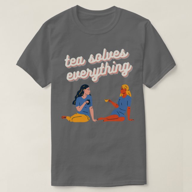 Camiseta El té resuelve todo 9 (Diseño del anverso)