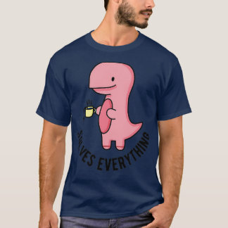 Camiseta El té resuelve todo lo divertido del té de dinosau