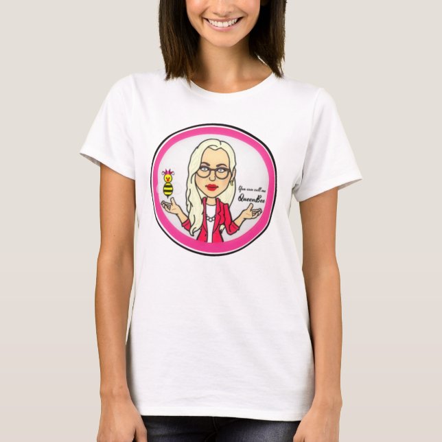 Camiseta El té rosado candente de QueenBeeing (Anverso)