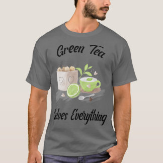 Camiseta El té verde soluciona todo el té de Teapot Tea cup