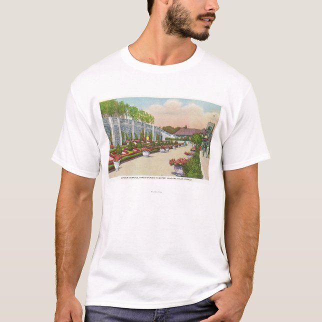 Camiseta El teatro del jardín de Oakes baja la terraza (Anverso)