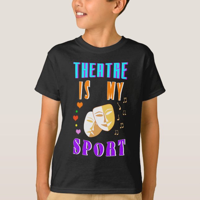 Camiseta El teatro es mi teatro de actor deportivo (Anverso)