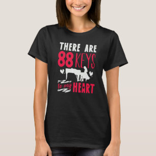 Camiseta El Teclado Pianista Piano Player Cuenta Con 88 Tec