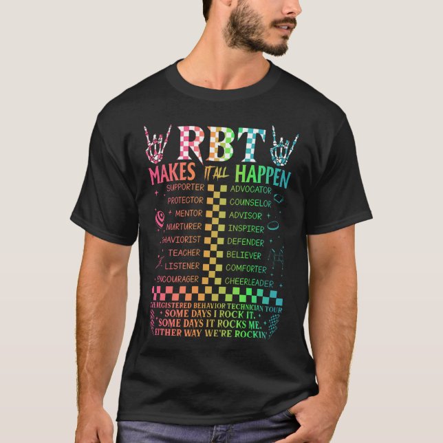 Camiseta El Técnico De Comportamiento Registrado Rbt Lo Hac (Anverso)