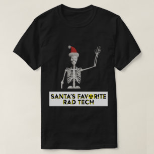 Camiseta El técnico de radiología favorito de Santa