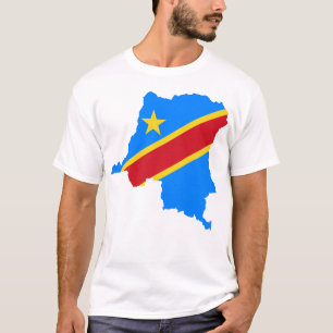 Camiseta El Tee de bandera de la República Democrática de