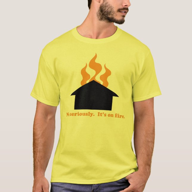 Camiseta El tejado se arde (Anverso)