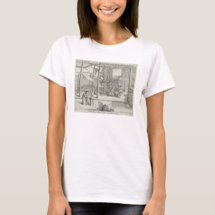 Camiseta "El tejer de las sedas de Flower'd", dos mujeres