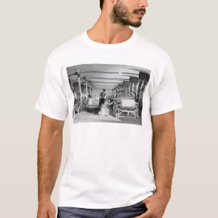 Camiseta El tejer del telar de poder, grabado por J.