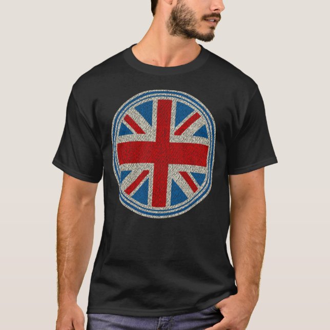 Camiseta El tejido de Union Jack de redondeo con problemas  (Anverso)