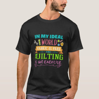 Camiseta El Tejido Es Gratuito Y El Tejido Es Un Ejercicio
