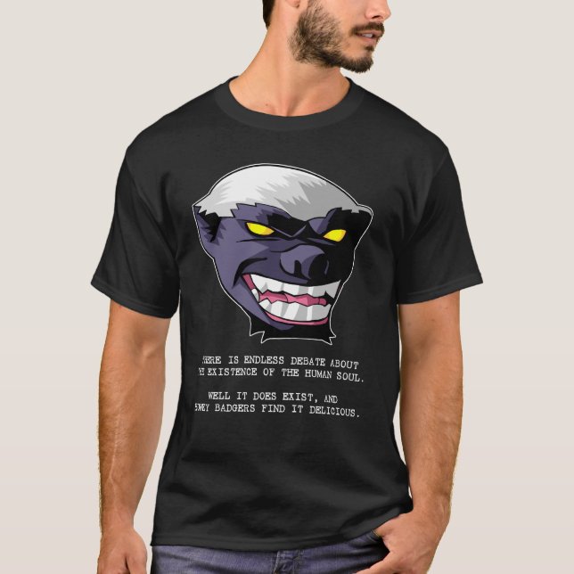 Camiseta El tejón de miel encuentra alma deliciosa (Anverso)