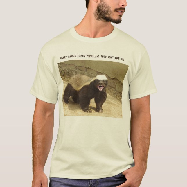 Camiseta El tejón de miel oye voces (Anverso)