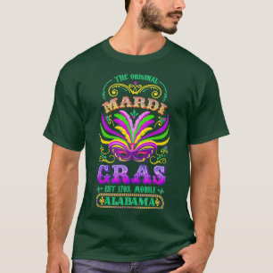 Camiseta El teléfono móvil original Mardi Gras Alabama 1703