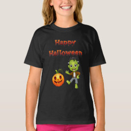 Camiseta El tema de Halloween de Little Frankenstein.