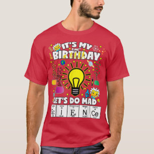 Camiseta El tema del cumpleaños de la ciencia camisas de cu