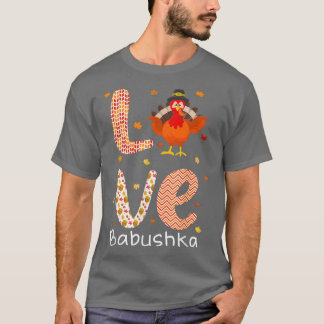 Camiseta El tema del Día de Acción de Gracias Love Babushka