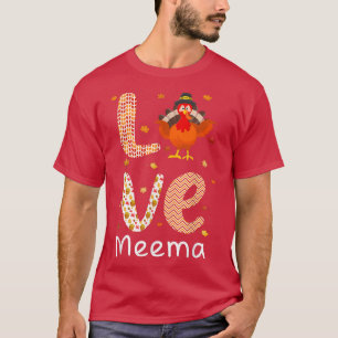 Camiseta El tema del Día de Acción de Gracias Love Meema Ha