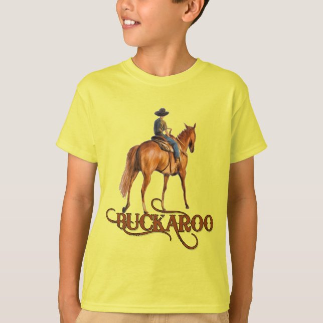 Camiseta El tema occidental de Buckaroo Little Cowboy (Anverso)