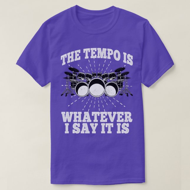 Camiseta El Tempo Es Lo Que Digo Es Tambores Pe (Diseño del anverso)