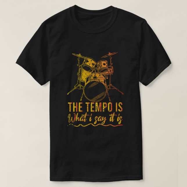 Camiseta El Tempo Es Lo Que Digo Es Un Diminuto Bamborero. (Diseño del anverso)