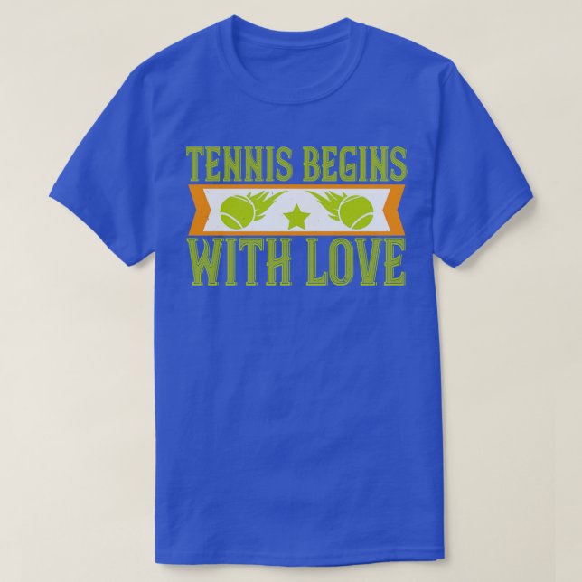 Camiseta El tenis empieza con amor (Diseño del anverso)