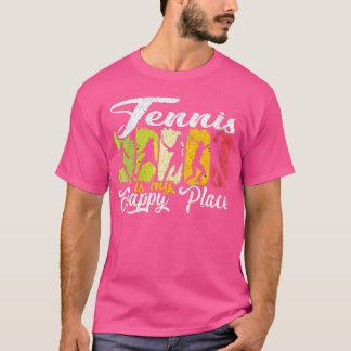 Camiseta El tenis es mi lugar feliz