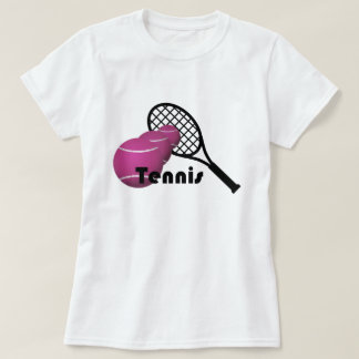 Camiseta El tenis y el diseño básico de las mujeres