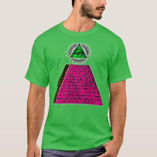 Camiseta El teórico de la conspiración del diseño de la pir