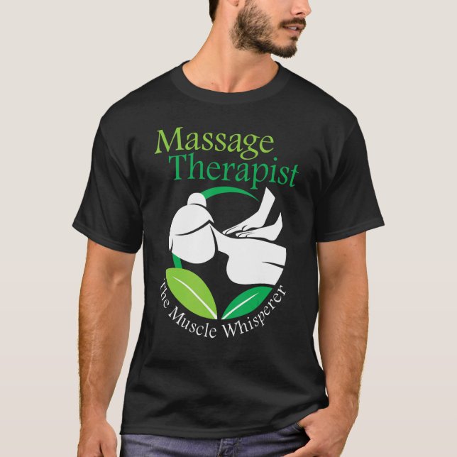 Camiseta El Terapia De Masaje De Whisperer Musculoso Arrojó (Anverso)