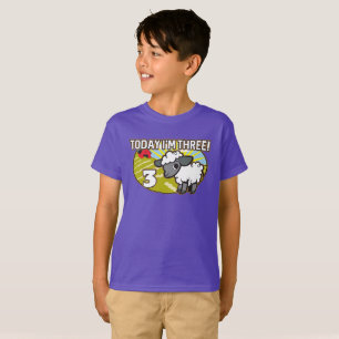 Camiseta El tercer cumpleaños del niño ¡Hoy tengo tres años