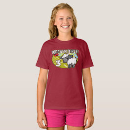 Camiseta El tercer cumpleaños del niño ¡Hoy tengo tres años