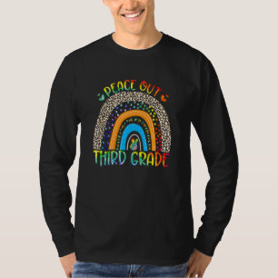 Camiseta El tercer grado del leopardo arcoiris del tercer g