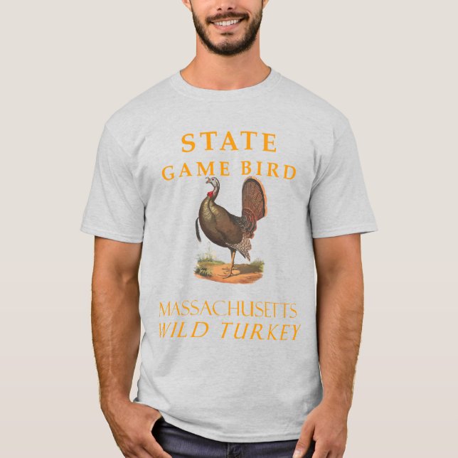 Camiseta El territorio de Massachusetts Gamebird La salvaje (Anverso)