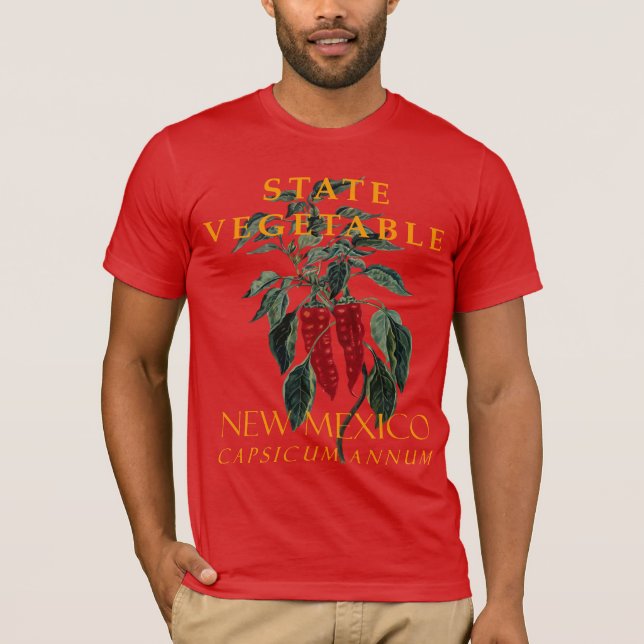 Camiseta El territorio de Nuevo México Vegetable El Chili (Anverso)