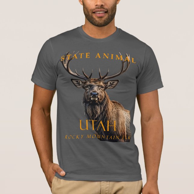 Camiseta El territorio de Utah: Un animal que asombra a la  (Anverso)