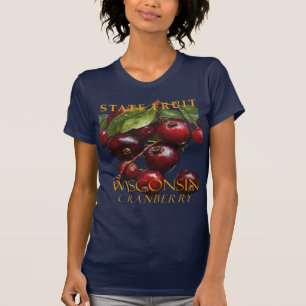 Camiseta El Territorio De Wisconsin Fruto De La Cranberry
