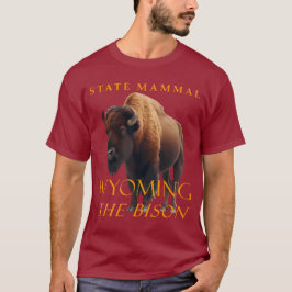 Camiseta El territorio Wyoming Mammal El Bison