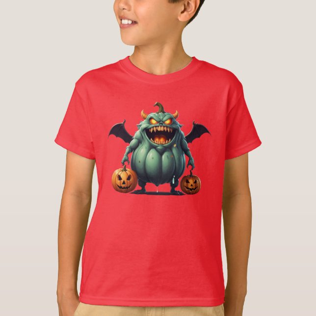 Camiseta El terror alado de Halloween (Anverso)