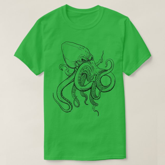 Camiseta El terror desde lo profundo (Diseño del anverso)