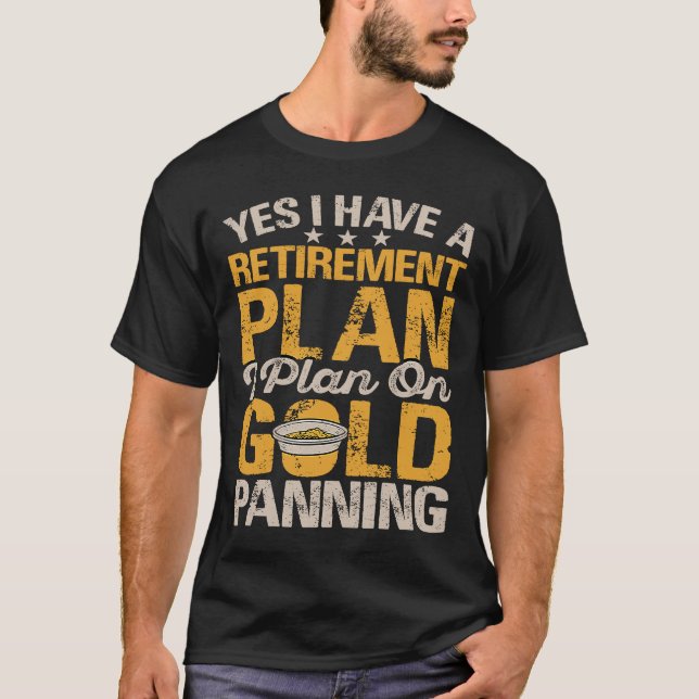 Camiseta El tesoro de Huntin del dragador de oro para miner (Anverso)