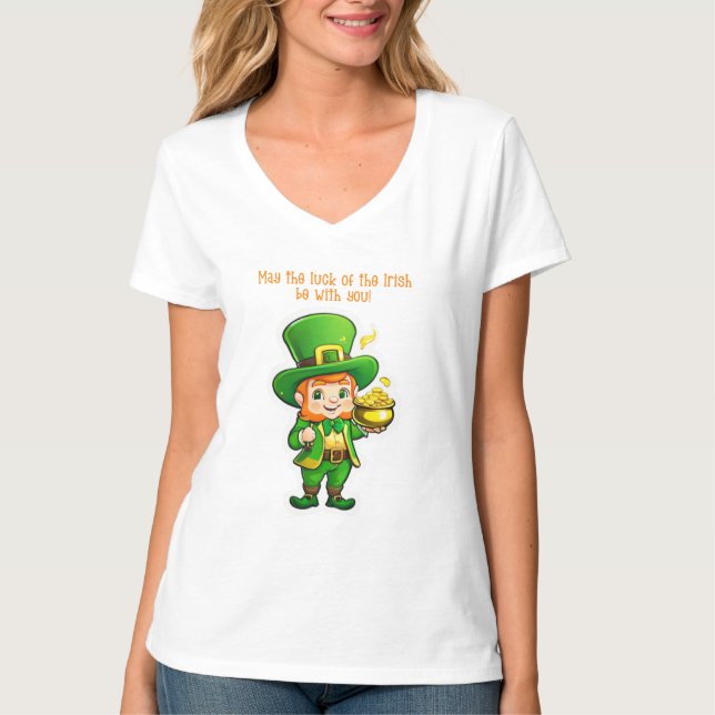 Camiseta El tesoro de Lucky Leprechaun (Anverso)