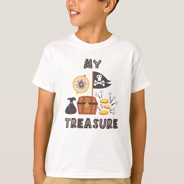 Camiseta El tesoro del pirata (Anverso)