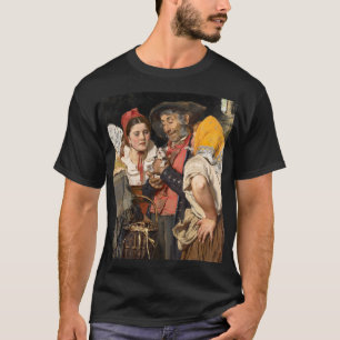 Camiseta El tesoro del viejo (El gato) (de Karl Gussow)