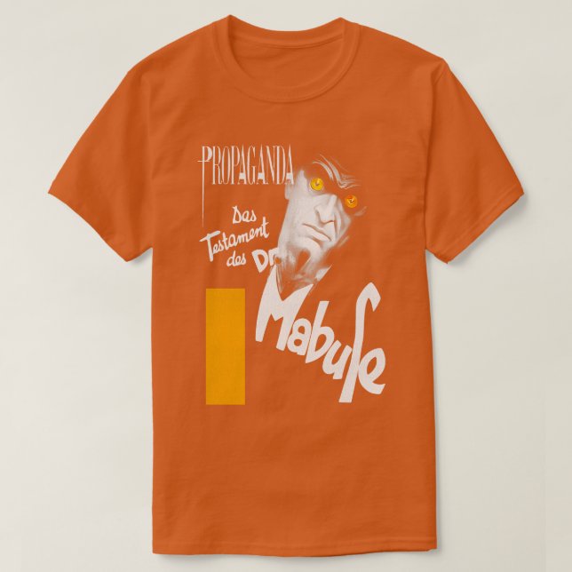 Camiseta El testamento del Dr. Mabuse (Diseño del anverso)