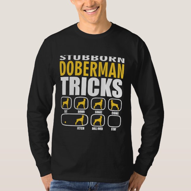 Camiseta El testarudo Doberman Tricks Fundido (Anverso)