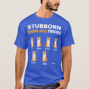 Camiseta El testarudo Shiba Inu engaña al Mascota entrenand
