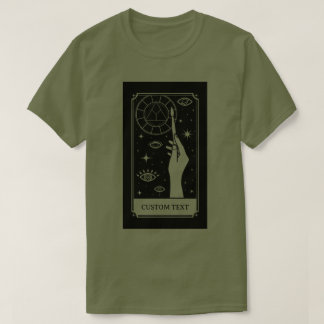 Camiseta el texto del personalizado tarot del profesor de a